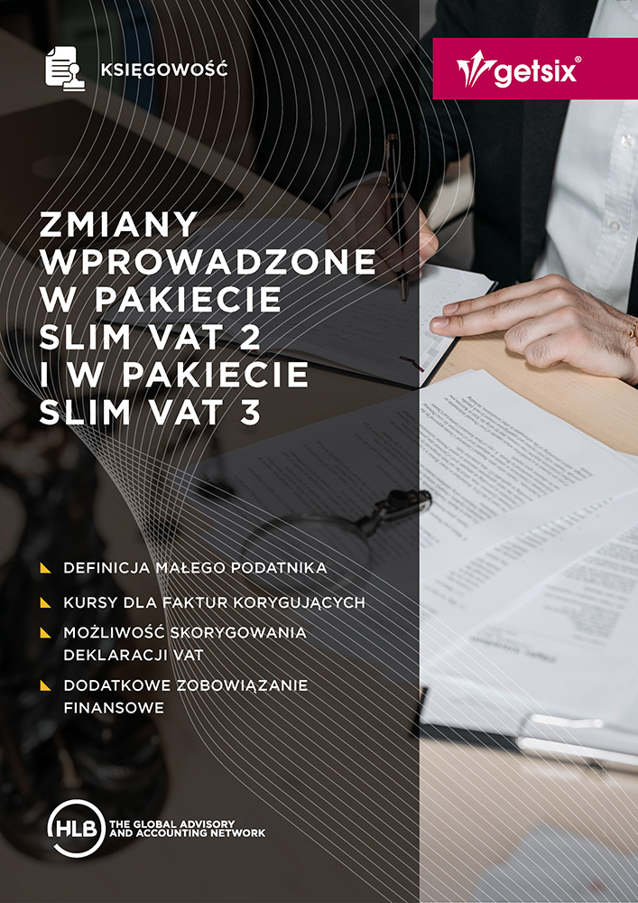Zmiany w pakiecie SLIM VAT 3