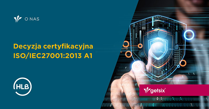 Decyzja certyfikacyjna ISO/IEC27001:2013 A1